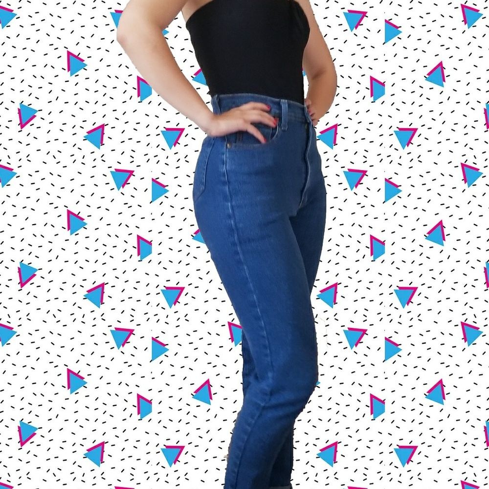 vintage high waisted mom jeans